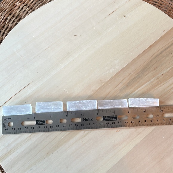 Mini Selenite Sticks Charging Carving Energy Wand Gemstone Crystal Bar Sticklets - Picture 7 of 7